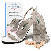 High Heel Insoles for Women, Medical Grade Inserts for Dress Shoes with Weight-Shifting Arch Support, Ball & Metatarsal Cushion – Pressure Redistribution for Back Pain Relief and Sore Feet- EU 41