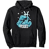 Pisces Zodiac Sign Pullover Hoodie