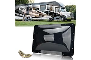 GEATAAT RV Skylight Outer Dome,18"x 26" OD Universal Skylight Fits All Standard 14" x 22" Skylight Openings, RV Shower Skylight for Camper Trailer Fifth Wheel Motorhome Truck (Smoke)