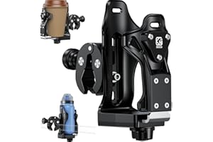Kewig Anti-Theft Motorcycle Cup Holder, Extra Large Adjustable Size Bike Water Bottle Holder for 1.95 – 3.6" Diameter Bottles