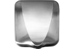 Afranti Automatic Commercial Hand Dryer Stainless Steel Hand Dryer 1800W 224mph High Speed Heavy Duty Cold/Hot Air Compact Electric Hand Dryer for Bathroom Business Restaurant Industrial Home Use