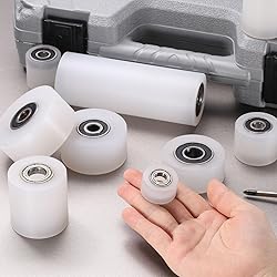 uxcell 2Pcs Nylon Roller Wheel with