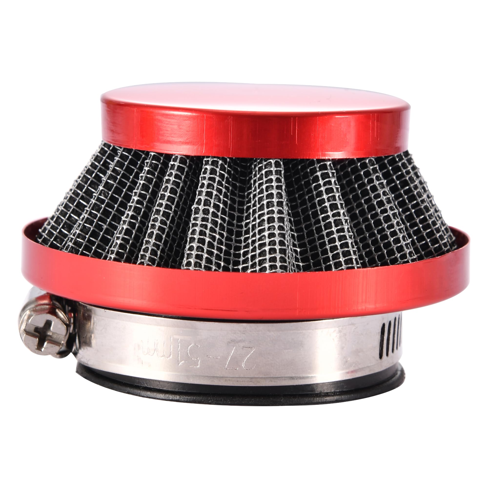 WOOSTAR 42mm 43mm 44mm Air Filter Cleaner Replacement for 2 Stroke 33cc 43cc 47cc 49cc 50cc Mini Pocket Bike ATV 4 Wheeler Quad Go Kart Pit Dirt Bike Red