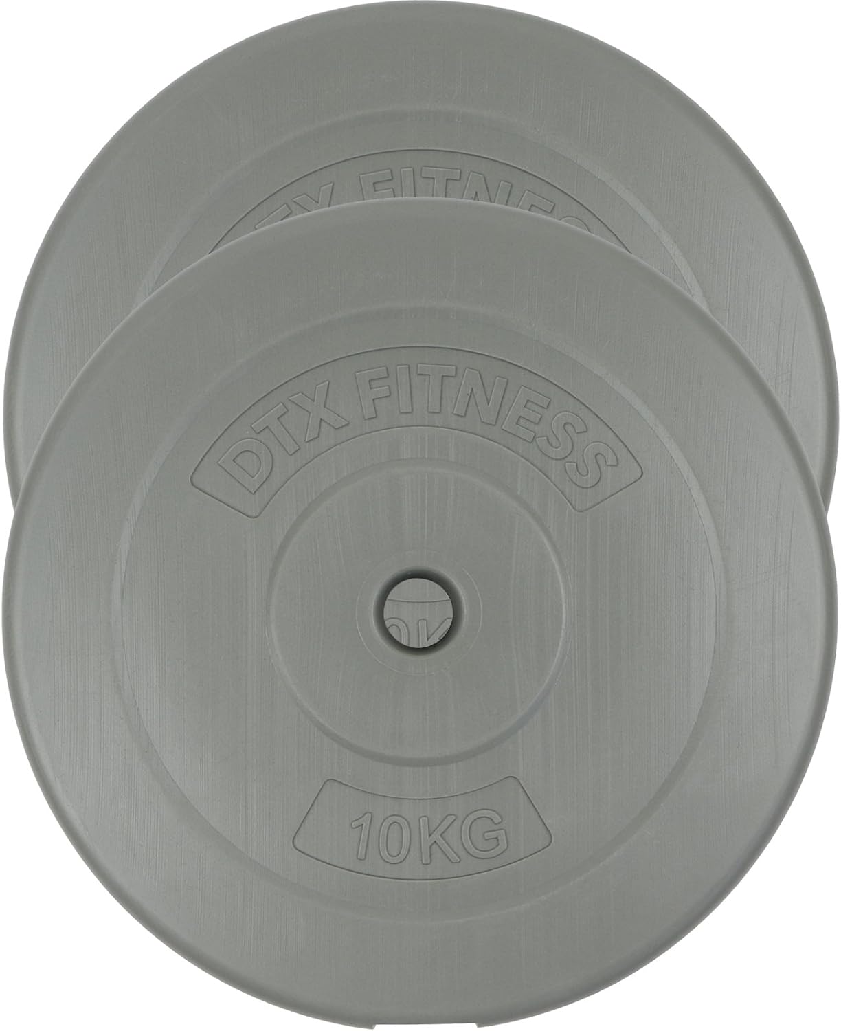DTX Fitness Silver 1" Vinyl Weight Plates 2x 10kg Amazon.co.uk