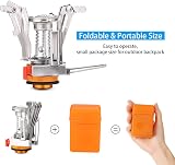 Odoland Camping Cookware Set with Stove for 1-2 People, Portable Stainless Steel view 4