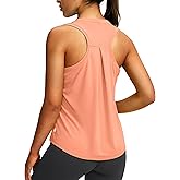 Women's Workout Tops Racerback Athletic Tank Tops Sleeveless Loose Fit Yoga Running Gym Shirts for Women