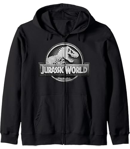 Amazon.com: Jurassic Park Classic Logo Distressed Zip Hoodie
