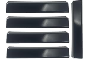 Direct Store Parts DP134 (5-pack) Porcelain Steel Heat Shield/Heat Plates Replacement for Brinkmann, Aussie, Charmglow, Grill King, Uniflame, Master Forge, Grill King, Tera Gear Gas Grill Models (5)