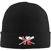Athjunss Rose Embroidered Beanie Cap Soft Knit Hat for Women Men Chemo Sleep