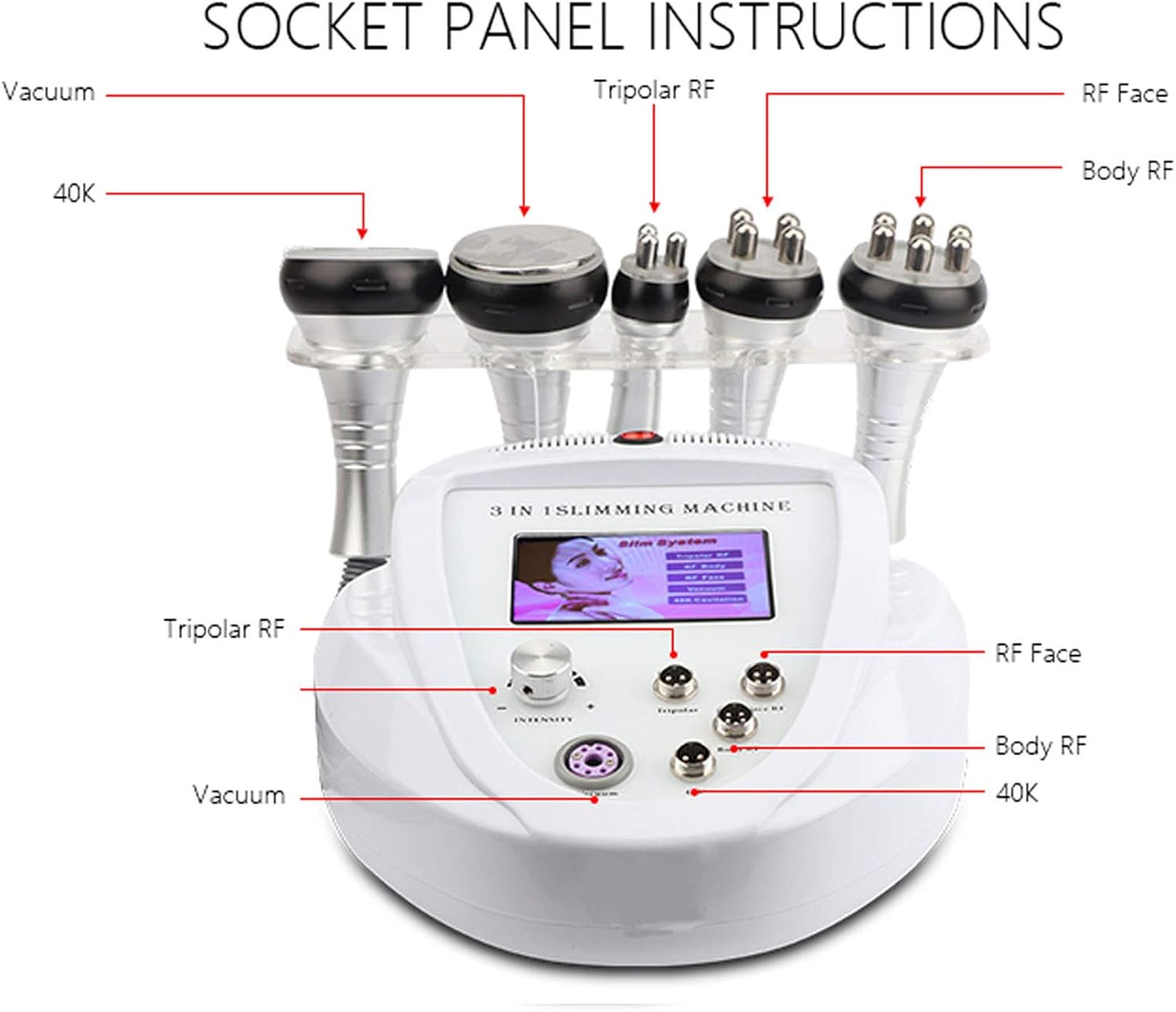 Multifunction Massager Anti-Wrinkle Beauty Equipment Skin Care Face Tighten or Home Use: Health & Personal Care