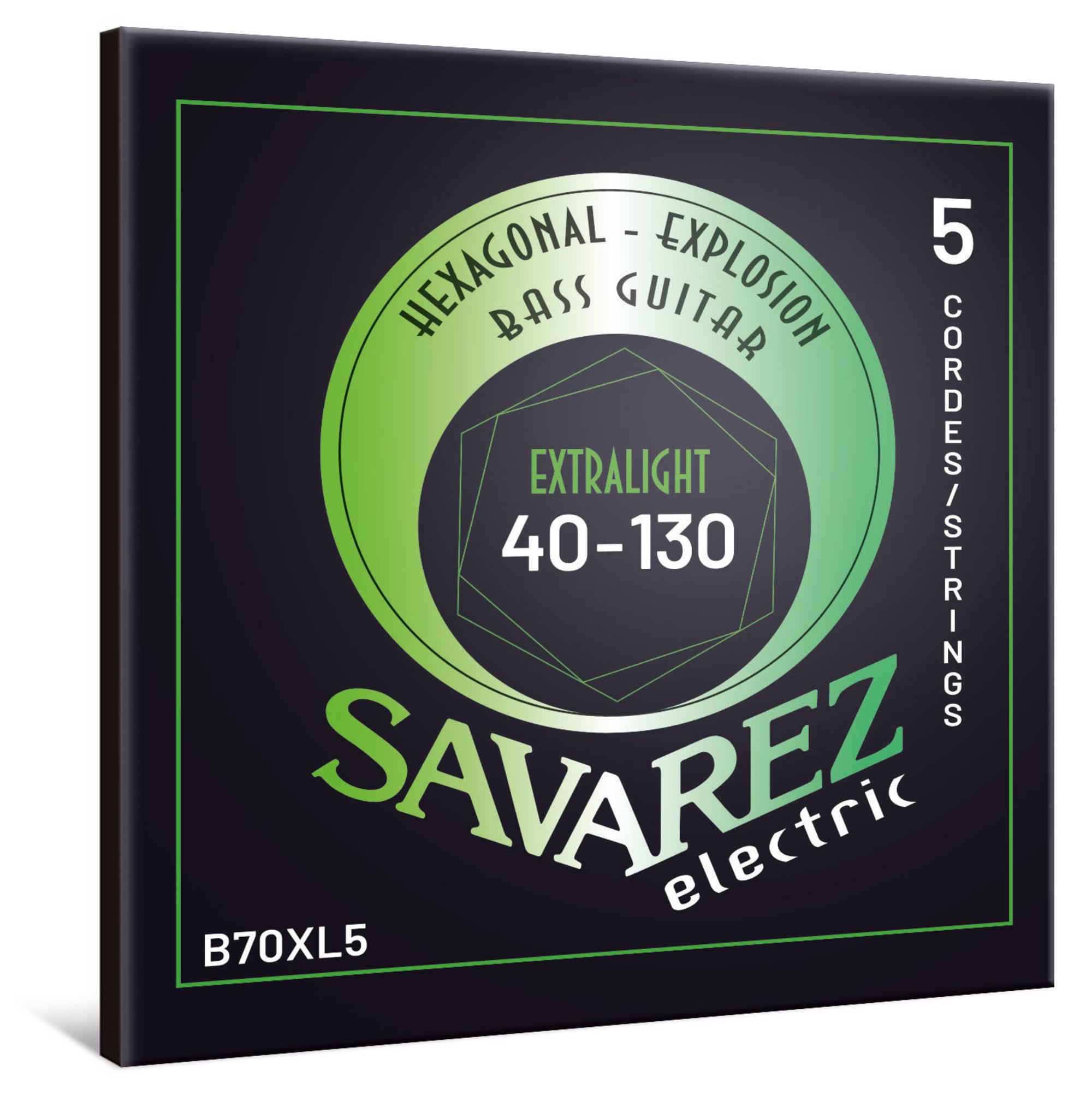 Strings for Electric Bass Hexagonal Explosion Set 5-string Extra Light .040-.130