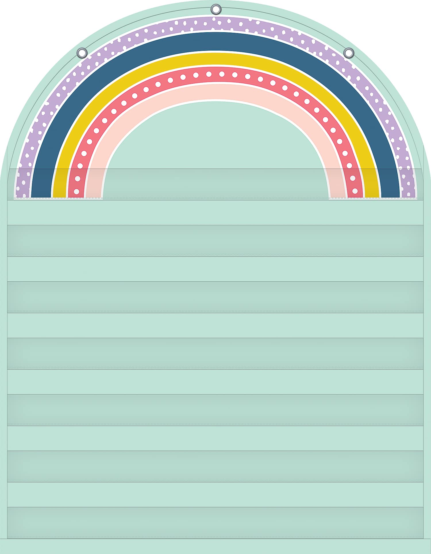 Teacher Created Resources Oh Happy Day Rainbow 7 Pocket Chart (28" x 36")