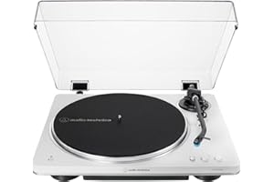 Audio-Technica AT-LP70XBT Wireless Turntable (White/Silver)