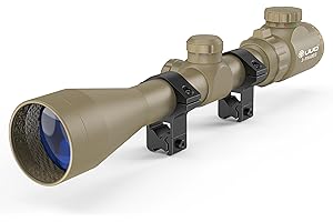 UUQ 3-9×40 Rifle Scope, with Red/Green Illuminated Rangefinder Reticle – Fits 11mm Free Mounts, Batteries Included, Fits 11mm