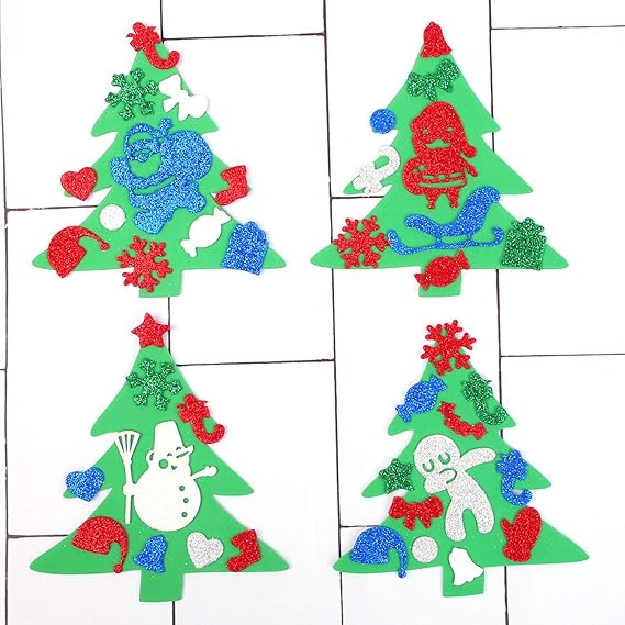 Download Toys Games Paper Craft Aneco 36 Pack Foam Christmas Tree Foam Christmas Tree Shapes Christmas Craft Kits For Xmas Craft Party Decorations 6 Inches Yellowimages Mockups