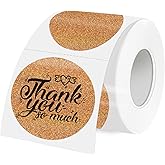 WANGHENG 3 Inch Holographic Thermal Labels,Round Thermal Printer Labels,Waterproof Thermal Printer Stickers for DIY Logo Design,Name Tag,QR Code,Thanks Card 150 Labels/Roll (Brown dots)