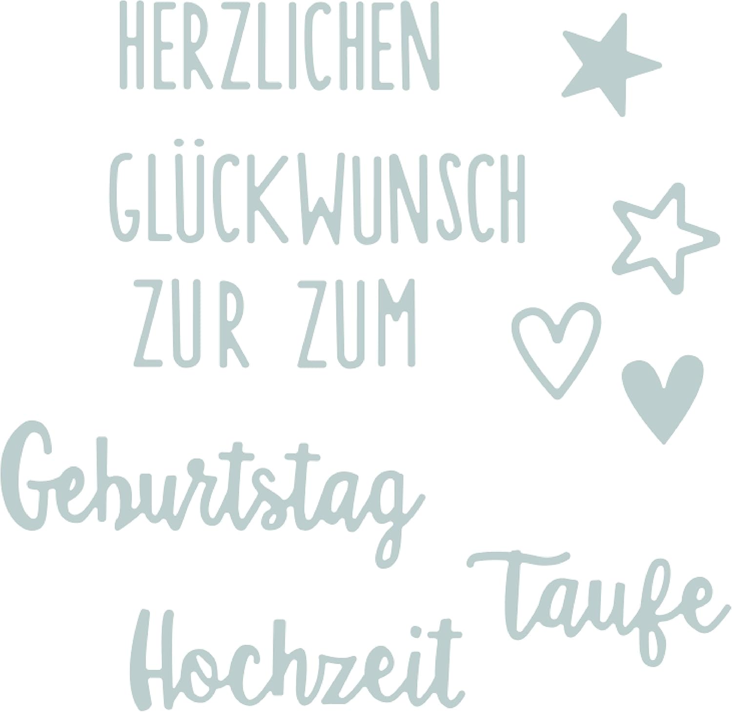 Sizzix Thinlits Die 8PK-Herzlichen Glückwunsch (Congratulations Set), Metal, Multi-Colour, 17.9 x 9.3 x 0.2 cm - Image 3
