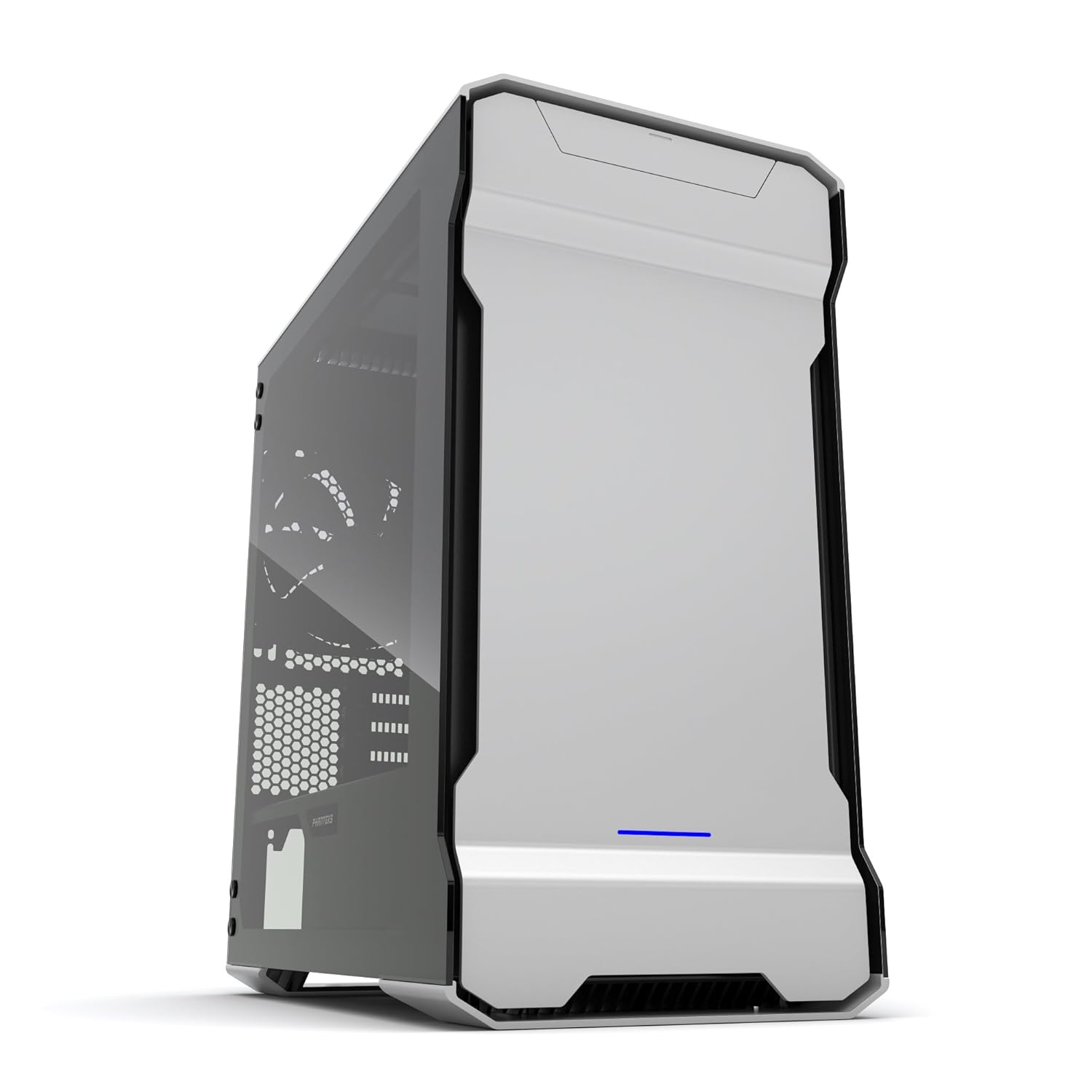Phanteks PH-ES314ETG_GS EVOLV mATX Tempered Glass Edition Aluminum Exterior RGB LED Illumination Micro Tower Case Silver