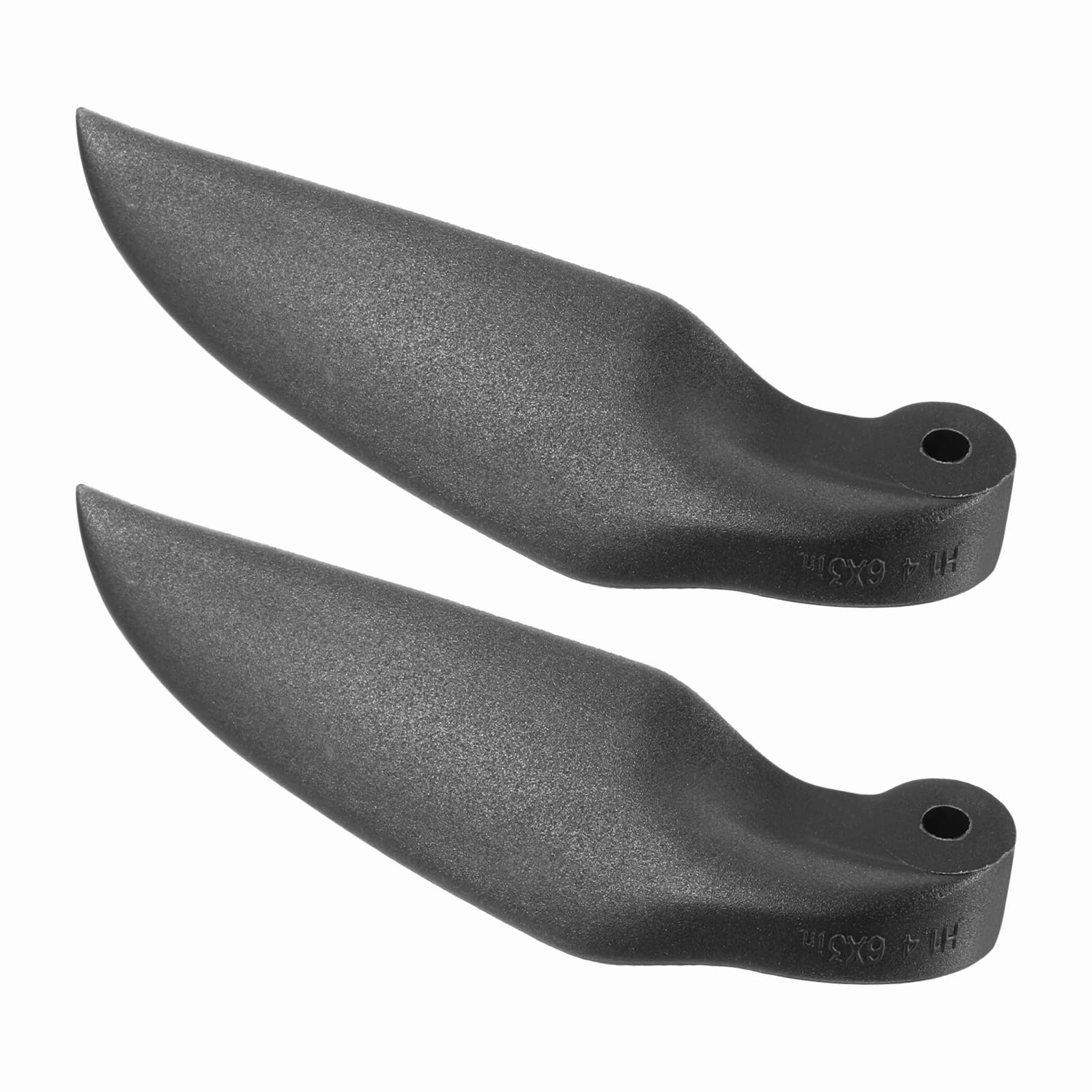 sourcing map RC Glider Propeller Replacement Prop Blades, 6x3 Inch RC Folding Propeller Nylon Blades Parts for Spinner D28-D48mm Glider Airplane Prop Replacement(Black, 1 Pair)
