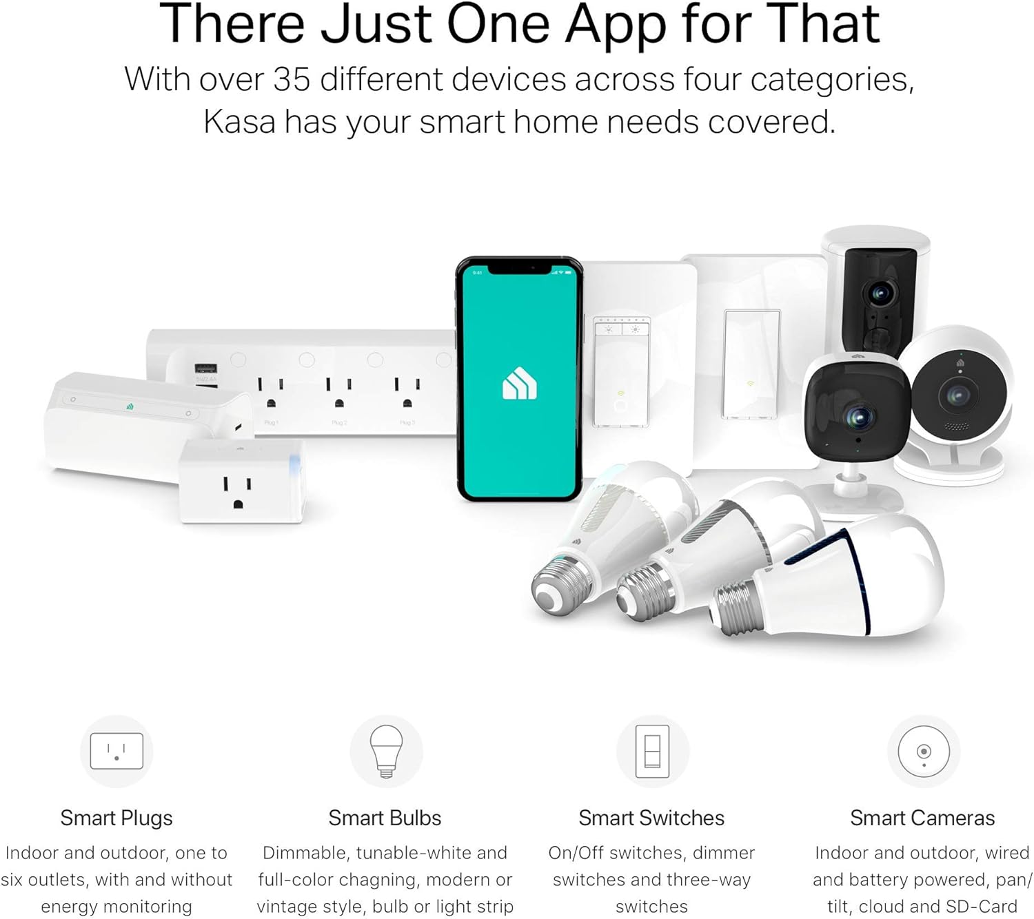 Kasa Smart Light Switch by TP-Link, Single Pole, Needs Neutral Wire, 2.4Ghz WiFi Light Switch Works with Alexa and Google Assistant, UL Certified, 1-Pack (HS200), White - - 