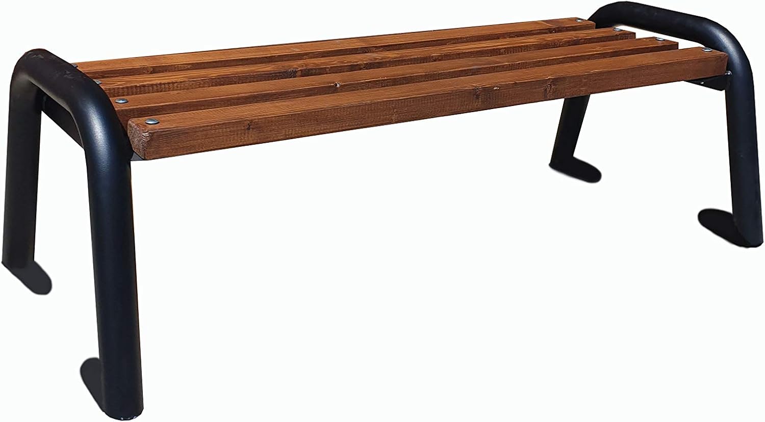 Banke Primario Gartenbank Ohne Lehne Park Holz Massiv Sitz Garten Balkon Metall Wetterfest Robust Stabil Langlebig Gartenmobel Erwachsene Und Kinder Outdoor Mahagoni 3 Farbvarianten 125cm Garten Fooddelivery Ph