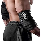TAVIEW Elbow Wraps for Weightlifting (1 Pair), 47" Elastic Elbow Support & Compression Powerlifting, Fitness, Cross Training & Gym Workout - Elbow Straps for Weight Lifting