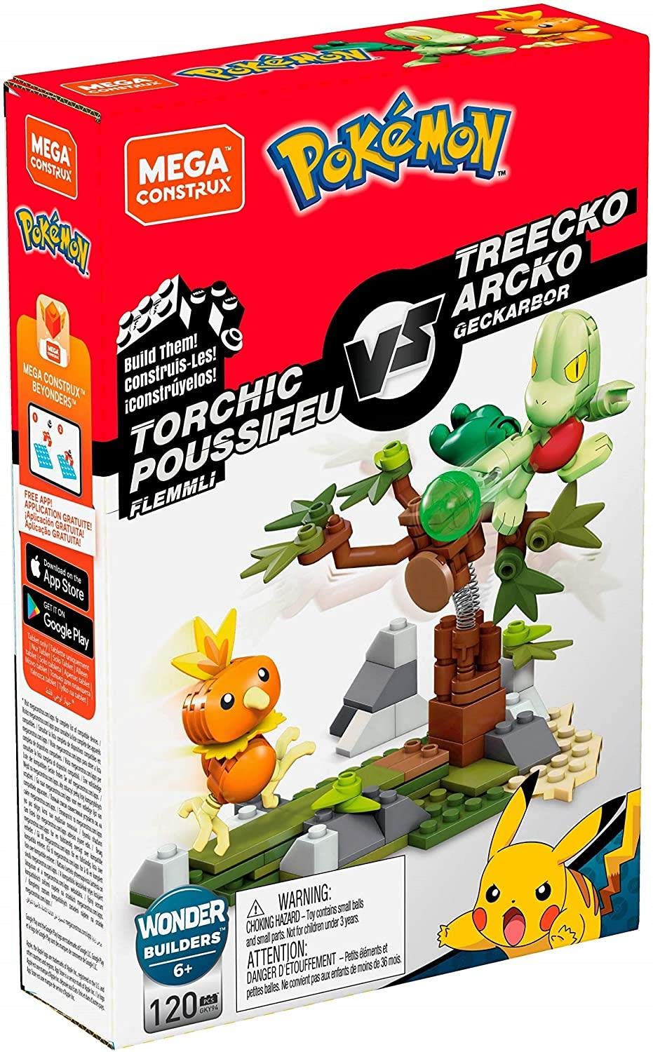 Mega Construx Pokémon Torchic vs. Treecko