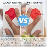 OWLKELA 1200Pcs Rose Petals Red & Pink No-Taste Emulation Wedding Decor view 3