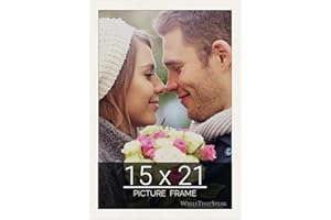 wallsthatspeak 15x21 White Picture Frame for Puzzles Posters Photos or Artwork