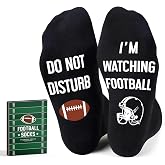Funny Socks For Men - Cool Mens Football Socks, Sports Stocking Stuffers, Funny Accessories, Ideas Gifts, Sports Gift