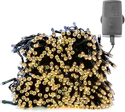 The Christmas Workshop 70740 Warm White LED Chaser Lights 13.9m 8 Modes