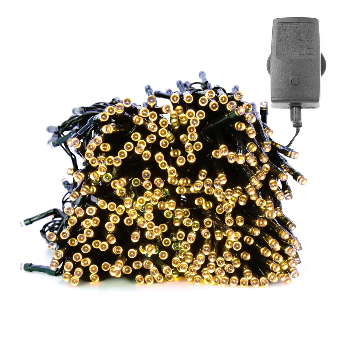 The Christmas Workshop 70740 200 Warm White LED Chaser Christmas Lights/Indoor or Outdoor Fairy Lights / 13.9 Metres / 8 Light Modes/Great for Christmas, Weddings & Gardens