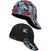 BOCOMAL Welding Cap Flame Resistant CAT2 Midweight Printed 6 Pannel Welder Caps-2 Pack