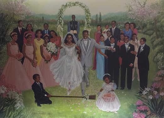 Amazon Com Jumpin Broom Wedding Katherine Roundtree 24x32