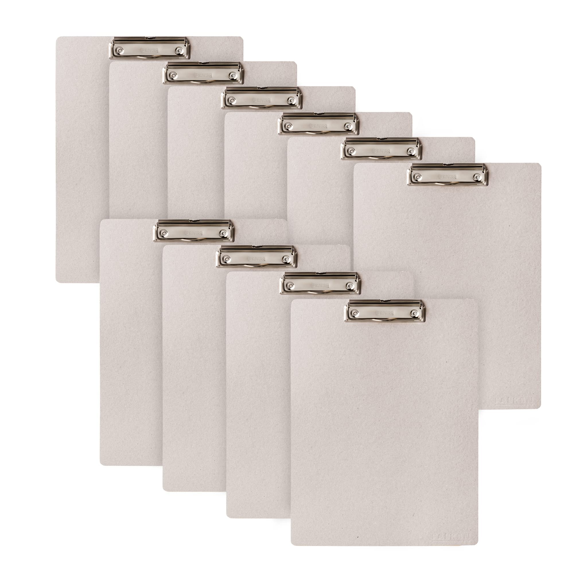 Original Falken 10-pack Vegan Clipboard Pure Raw. Made in Germany. DIN A4 Grey Ideal for inventory and stock management natural purist environmentally friendly eco clipboard.
