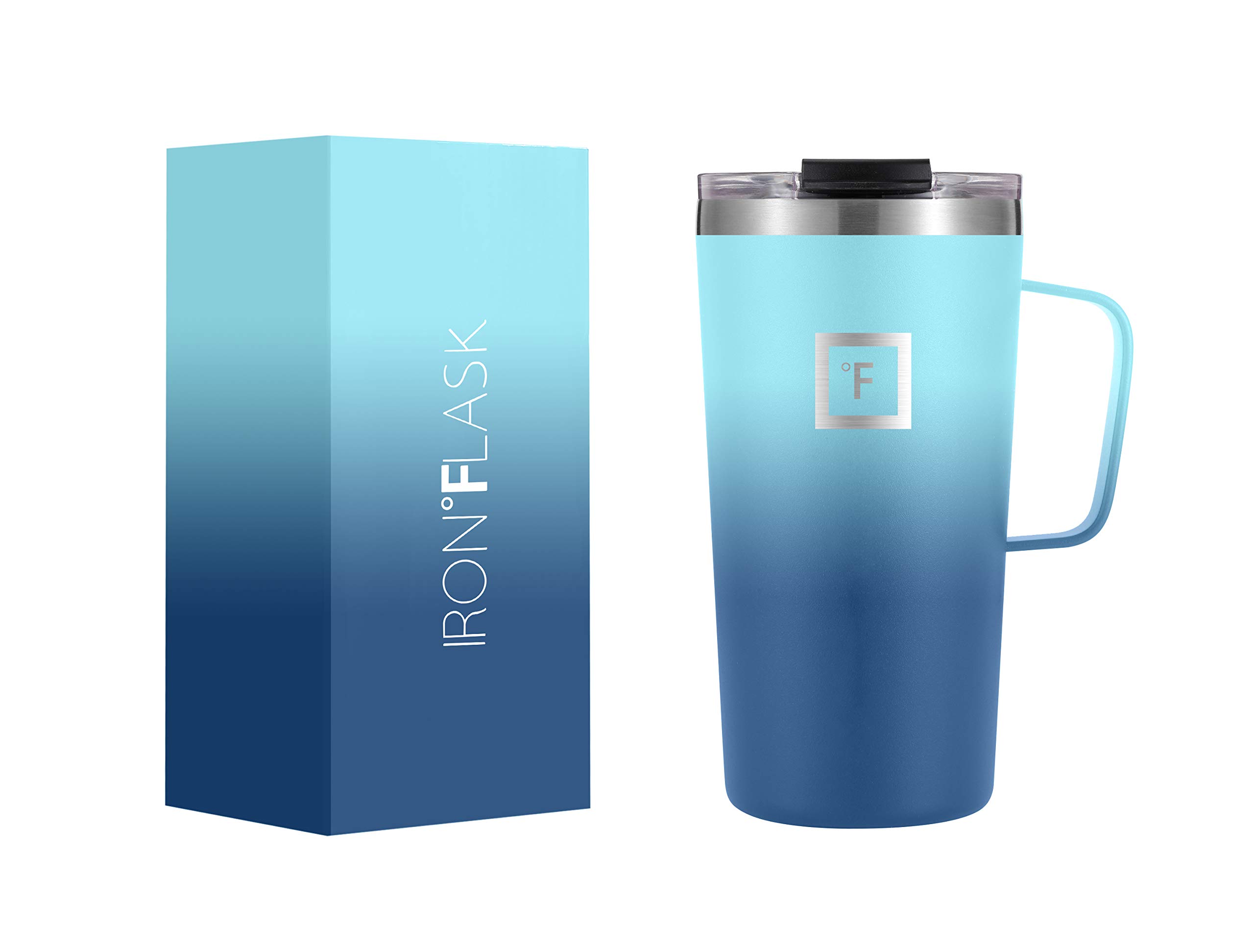 IRON °FLASK Grip Coffee Mug - Leak Proof, Vacuum