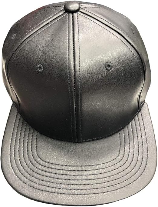 Unisex-Baseballkappe aus hochwertigem Kunstleder, verstellbar, mit UV