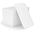 BOMFLORE Premium Blank Inkjet PVC Cards for ID Badge Printers - Graphic Quality White Plastic CR80 30 Mil (CR8030) ID Cards - Waterproof and Double Sided Printing (230 Pack) (230)