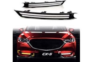 KEEFORTHEWIN KE-KE Dual Color Double Row strip LED White DRL Daytime Running Light/Amber Dynamic Sequential Turn Signal For 2017 2018 2019 2020 2021 fit for Mazda CX-5 CX5 accessories(Double Row)