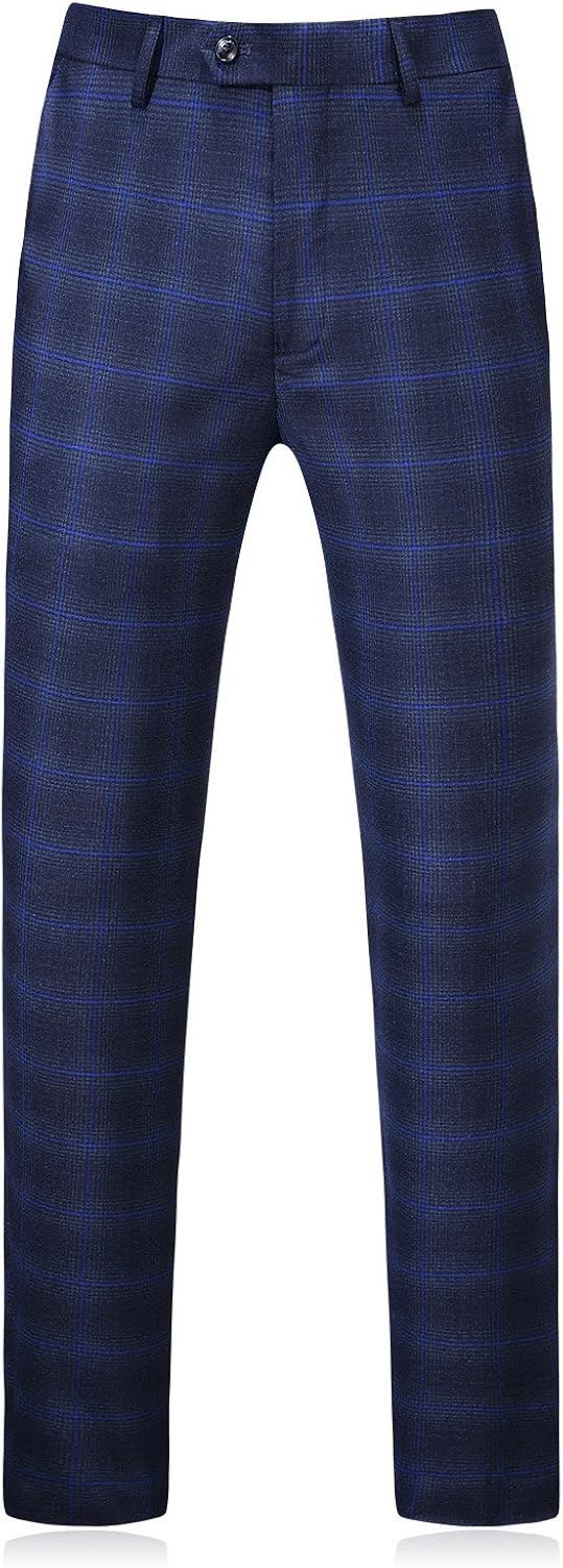fern plaid slim fit pants