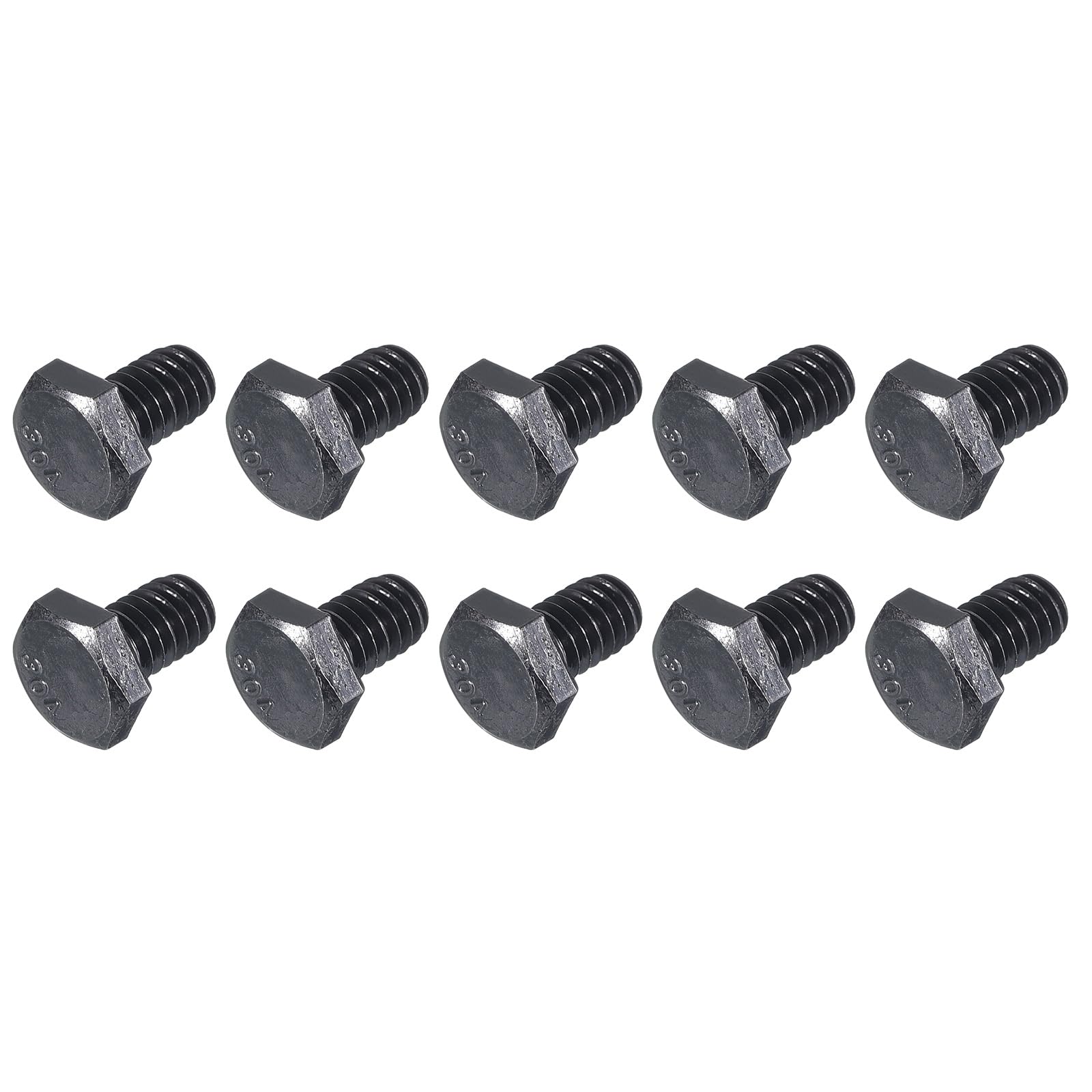 METALLIXITY Hex Head Bolts (1/4-20 x 3/8") 20Pcs, 304 Stainless Steel 18-8, Fully Threaded, External Hex Drive, Hex Head Screw Bolt, Black Oxide โ image 1