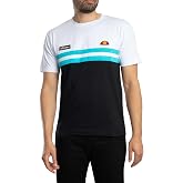 ellesse Men's Venire T-Shirt, White/Aqua