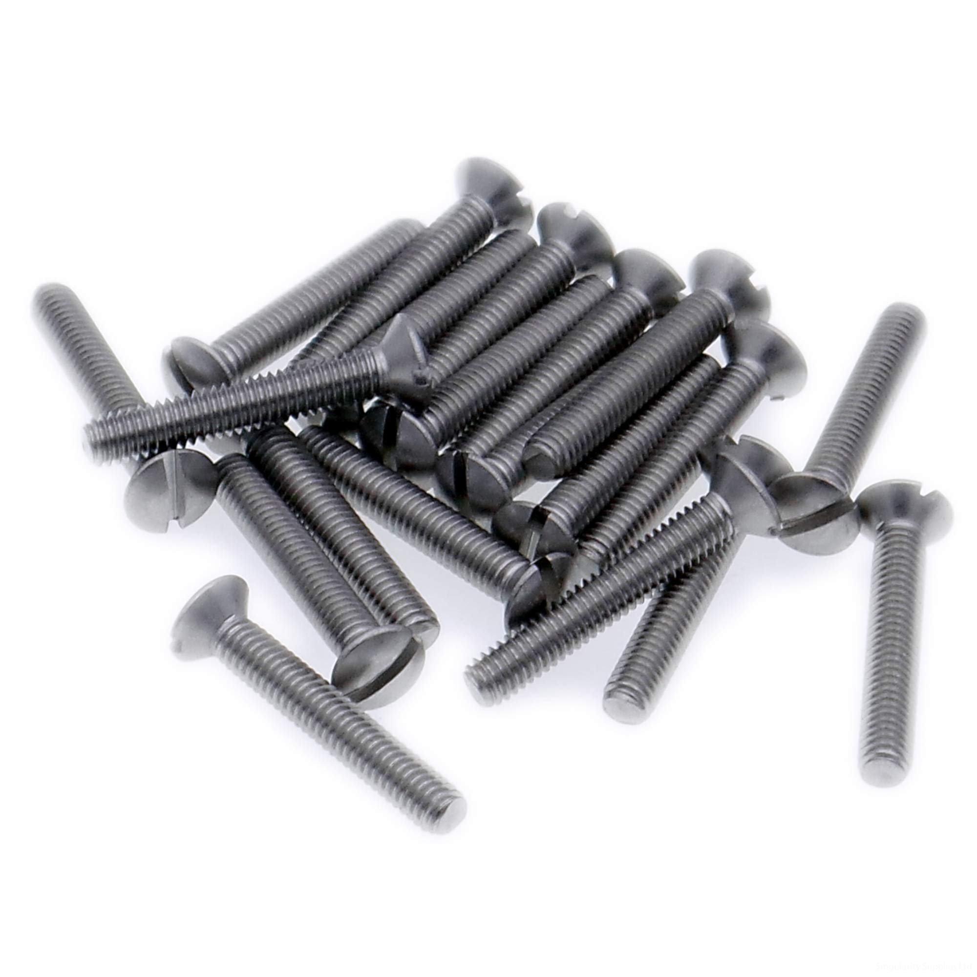 M2 (2mm x 10mm) Slot Raised Countersunk Machine Screw (Bolt) - Stainless Steel (A2) (Pack of 20)