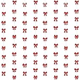 Red Bow Garland Streamers Glitter Red Bow Party Decorations Princess Bow Tie Hanging Banner for Anniversary Birthday Valentines Bachelorette Wedding Baby Shower Bridal Shower Engagement Party Supplies