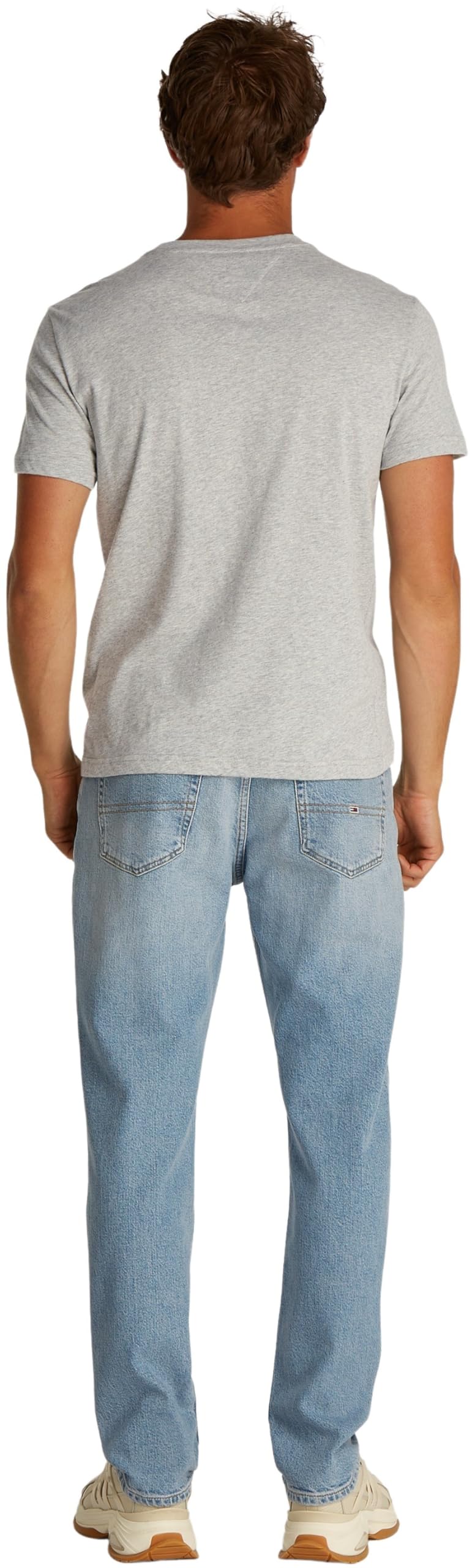 Tommy Jeans Herren TJM Xslim 2pack Jersey Tee EXT Dm0dm20687, Multi (Grey Htr/Dark Night Navy), L 4