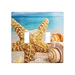Beach Shells Light Switch Cover Plates Double