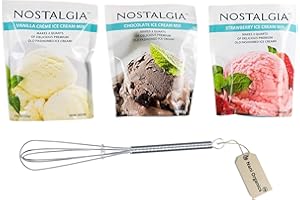 NANI ORGANICS Ice Cream Mix. Vanilla, Chocolate and Strawberry. Each Pocket of 8 Oz Makes 2 Quarts of Delicious Premium Old Fashioned Ice Cream!