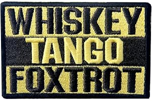 Whiskey Tango Foxtrot ACU Tactical Combat Emblem Embroidered Morale Hook & Loop Patch