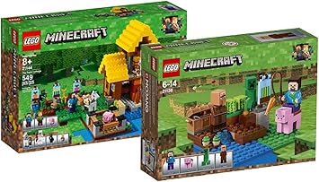 Minecraft Lego Farm House And Lego Melon Plantation Amazon Co Uk Toys Games
