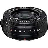 FUJIFILM FUJINON XF23mmF2.8 R WR Lens, Black | Compact and Lightweight Design, Composed of 8 elements in 6 groups, Weighing only 90g and measuring 23mm in length